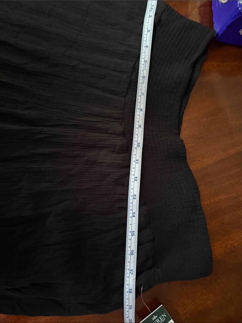 Ralph Lauren Black Wide-Leg Pull-On Knit Pants - Picture 6 of 8